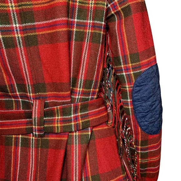TASHA POLIZZI Sussex Plaid Tie Coat - Picture 5 of 11